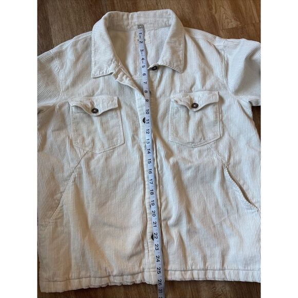 Marine Layer Jemma Shirt Jacket Beige Khaki Corduroy Henna Women's Medium - Picture 6 of 6